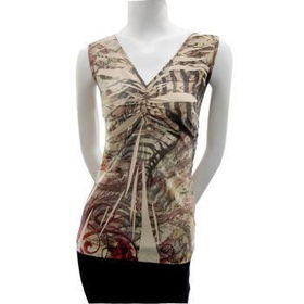 Women's Plus Size Sleeveless Shirred Top Case Pack 12women 