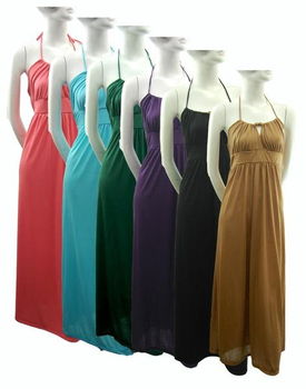 Womens Plus Size Long Halter Dress Case Pack 12womens 