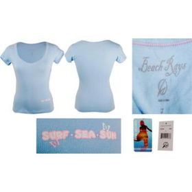 Beach Rays Ladies/Girls - Scoop Neck T-shirt Case Pack 24beach 
