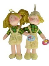 12" Soft Doll Blond Boy and Girl Case Pack 120soft 