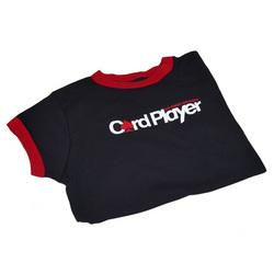 Black &amp; Red CardPlayer Cap Sleeve T-Shirt -Mediumblack 