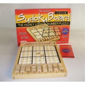 Wooden Sudoko Board Puzzle/Game Case Pack 3