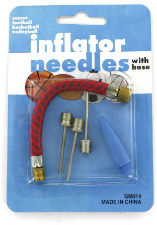 Inflating Needles with Adapter Hose Case Pack 24inflator 