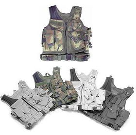 UTG Airsoft Deluxe Tactical Vest, Woodland Camo