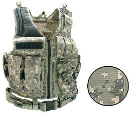 UTG Airsoft Deluxe Tactical Vest Digital, Army Digital Camoutg 