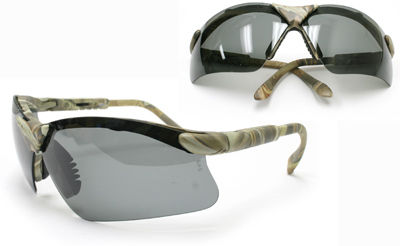 Radians Revelation Safety Glasses, Camo Frame, Smoke Lenses, Adjustableradians 