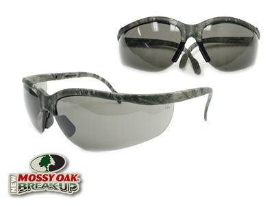 Remington Safety Glasses, Mossy Oak New Breakup Camo Frame, Smoke Lenses, Adjustableremington 