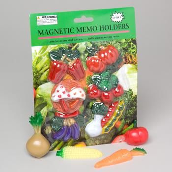 Fruit/Vegetable Plastic Magnets Case Pack 72fruit 