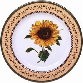 Sunflower Melamine 8" Salad Plate Case Pack 120