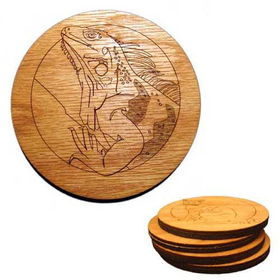 Set of 4 4 inch Iguana Coasters