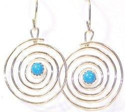 Handcrafted Native American Circular Spiral Earringshandcrafted 