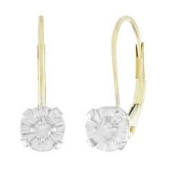 10k Yellow Gold Diamond Earringsyellow 
