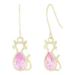Yellow Gold Cubic Zirconia Earringsyellow 