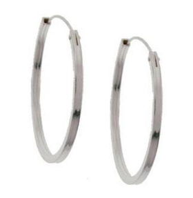 Sterling Silver Hoop Earrings 3.7 Grams w/ Hinge Poststerling 