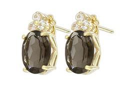10k Yellow Gold Topaz Earringsyellow 