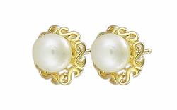10k Gold Pearl Earringsgold 