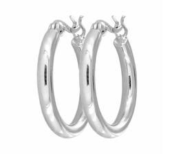 Sterling Silver Hoop Earringssterling 