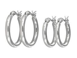 Sterling Silver Hoop Earringssterling 
