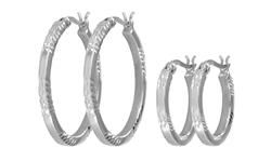 Sterling Silver Hoop Earringssterling 