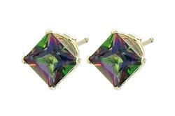 10k Yellow Gold Topaz Earringsyellow 