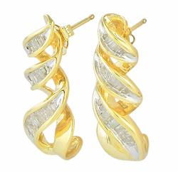 10k Yellow Gold Diamond Earringsyellow 