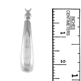 Sterling Silver Black Hoop Earringssterling 