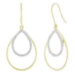 10k Yellow Gold Diamond Earringsyellow 