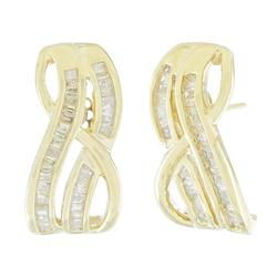 10k Yellow Gold Diamond Earringsyellow 