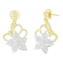 10k Yellow Gold Diamond Earringsyellow 