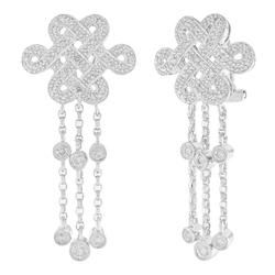 14k White Gold Diamond Earringswhite 