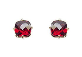 Garnet Earrings : 14K Yellow Gold - 1.50 CT TGWgarnet 