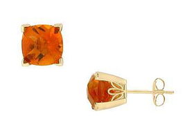 Citrine Earrings : 14K Yellow Gold - 1.33 CT TGWcitrine 