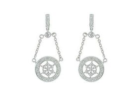 Cubic Zirconia Sterling Silver Earringscubic 