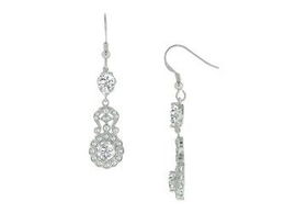 Cubic Zirconia Sterling Silver Earringscubic 