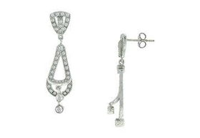 Cubic Zirconia Sterling Silver Earringscubic 