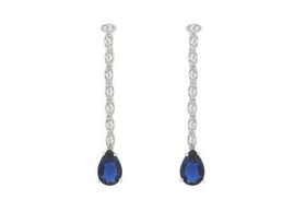 Cubic Zirconia Sterling Silver Earringscubic 