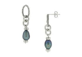 Cultured Pearl Sterling Silver Earringscultured 
