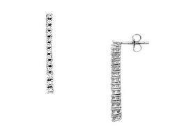 Diamond Drop Earrings : 14K White Gold - 0.50 CT Diamondsdiamond 