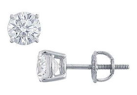 Platinum : Round Diamond Stud Earrings - 1.50 CT. TW.platinum 