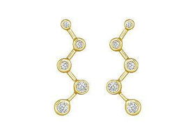 Diamond Journey Earrings : 14K Yellow Gold - 0.50 CT Diamondsdiamond 