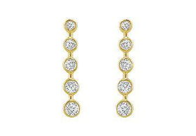 Diamond Journey Earrings : 14K Yellow Gold - 1.00 CT Diamondsdiamond 