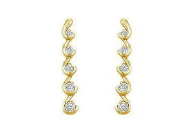 Diamond Journey Earrings : 14K Yellow Gold - 0.50 CT Diamondsdiamond 