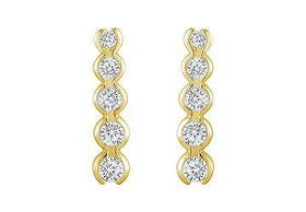 Diamond Journey Earrings : 14K Yellow Gold - 2.00 CT Diamondsdiamond 