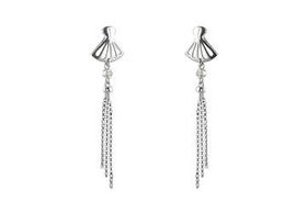 Hanging CZ Sterling Silver Earringshanging 