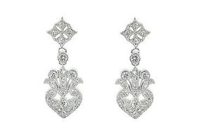Drop CZ Sterling Silver Earringsdrop 