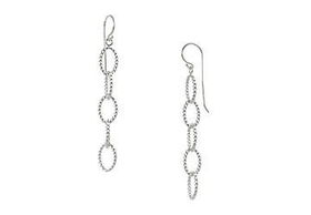 Oval Link Sterling Silver Earringsoval 