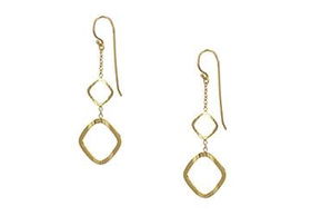 Square Link Sterling Silver Earringssquare 