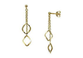 Square Link Sterling Silver Earringssquare 