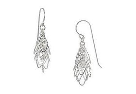 Cluster Sterling Silver Earringscluster 