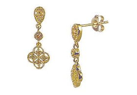 Drop CZ Sterling Silver Earringsdrop 